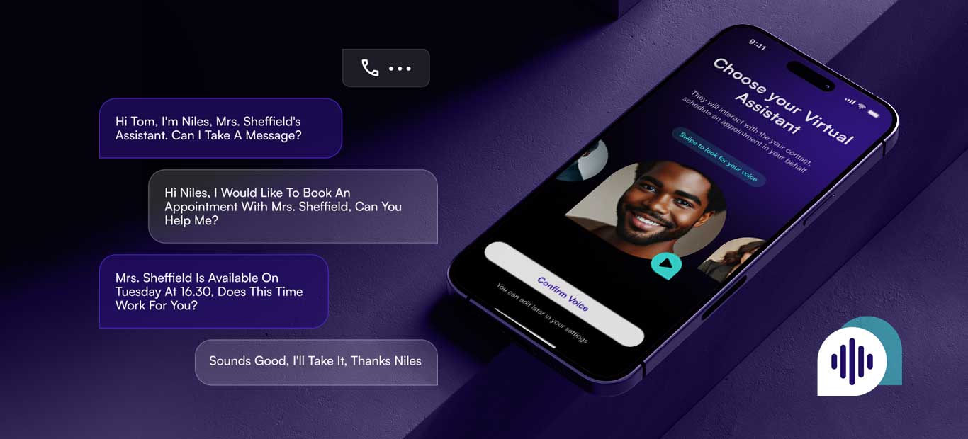 Genius app — AI virtual assistant answering calls and booking appointments